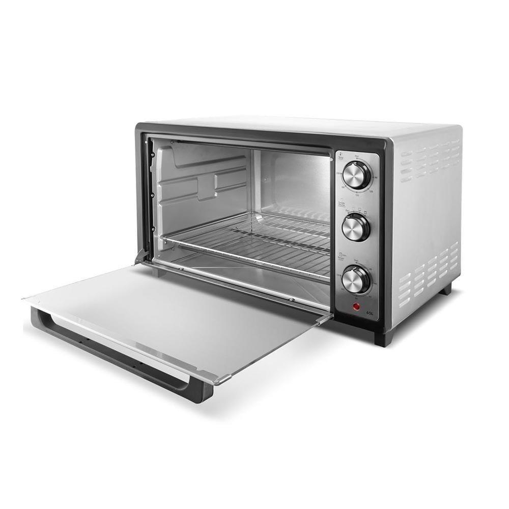Miniatura Forno Elétrico Philco 65L Dupla Resistência Bancada Preto PFE65 220V