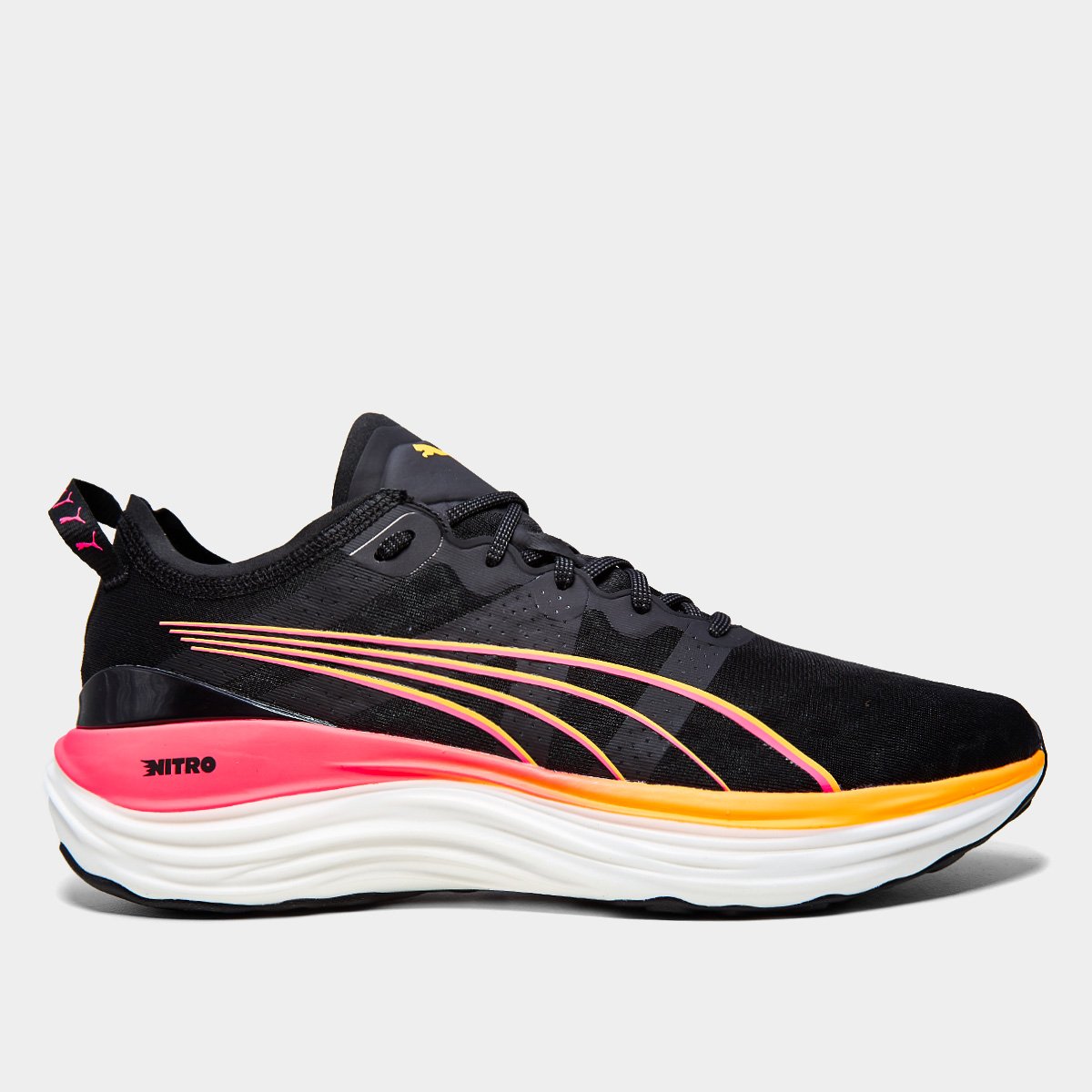 Miniatura Tênis Puma Forever Run Nitro Masculino Preto - 39