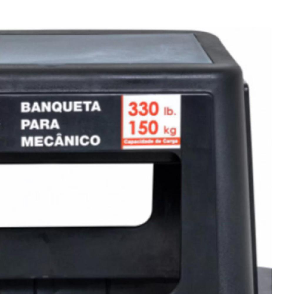 Miniatura Banqueta Para Mecânico Com Compartimentos E Rodas Giratórias