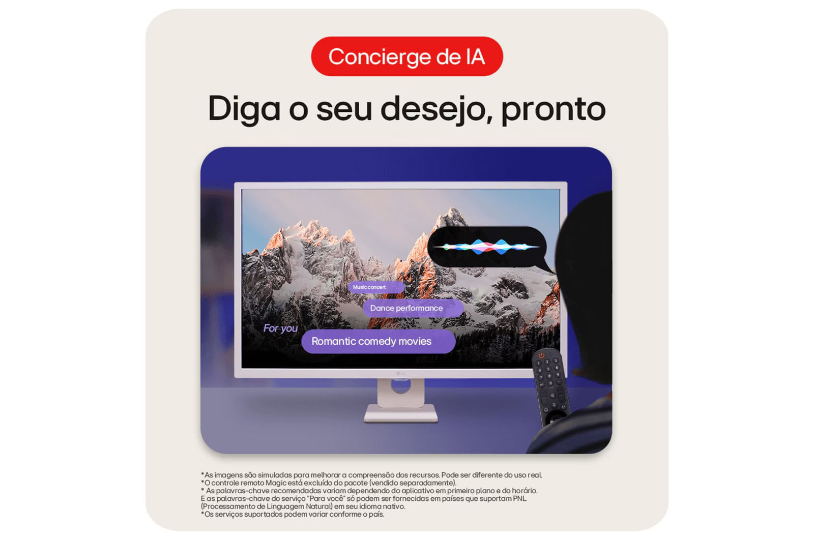 Miniatura Monitor LG MyView Smart - Tela IPS de 32'‘, FHD, WebOs, Screen Share, HDR10, ThinQ, Air Play 2, Bluetooth, USB, HDMI - 32SR50F-W Branco - 32SR50F-W