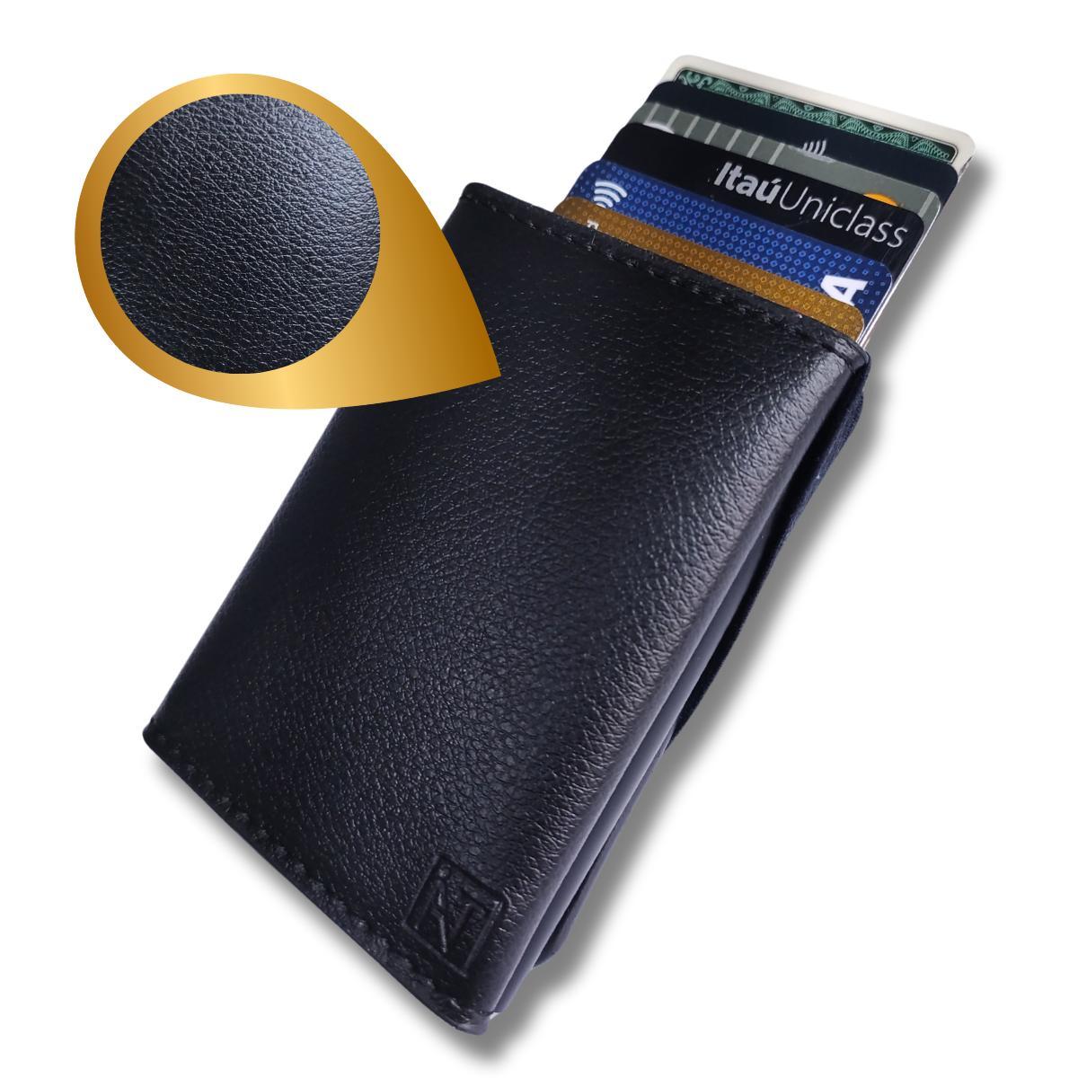 Miniatura Carteira De Couro Pu Sintetico Slim Mini Modelo Exclusive Br
