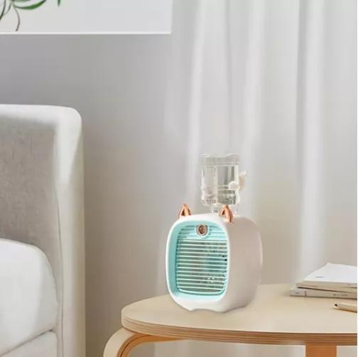 Miniatura Mini Resfriador De Ar Portátil, LED, Grande Ventilação