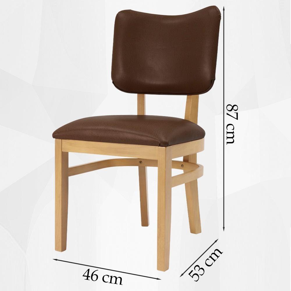 Miniatura Cadeira Estofada Cafe Pes Madeira Amendoa Nacc Cafe Amendoa