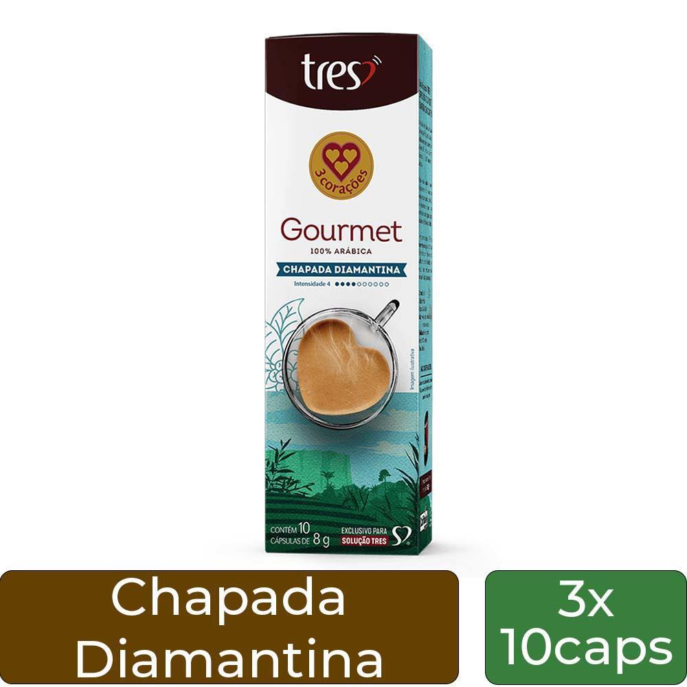 Miniatura 30 Cápsulas Café 3 Corações Gourmet Chapada Diamantina