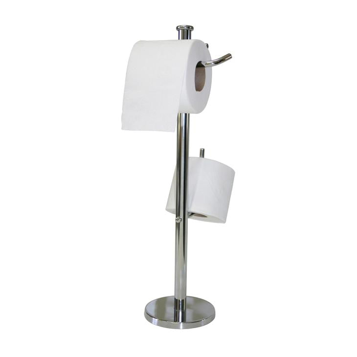 Miniatura Papeleiro Vertical Jackwal, com Suporte Reserva, Cromado