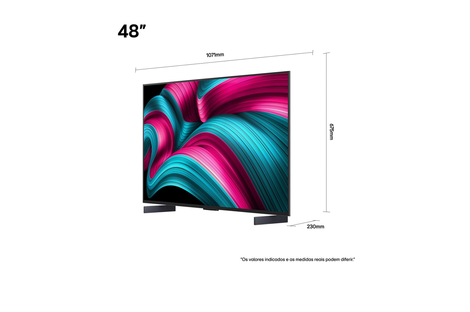 Miniatura Smart TV LG OLED evo AI C5 48 Polegadas (OLED48C5PSA): brilho incomparável e imagem perfeita em 4K 12 meses - 48 " - 110v/220v