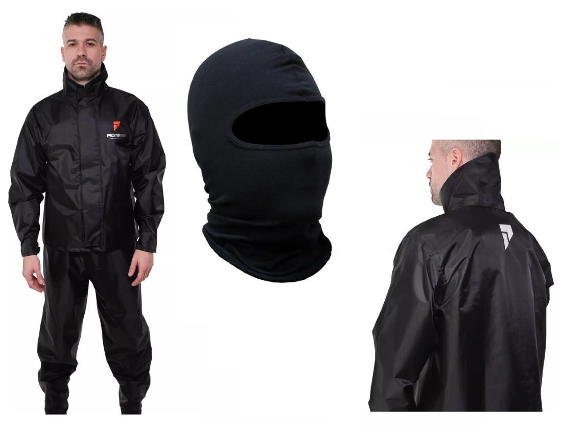 Miniatura Capa De Chuva Pioneira Nylon Urban + Balaclava Tamanho G