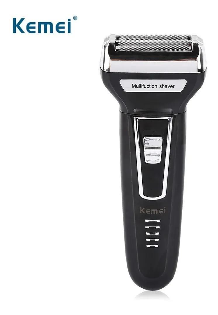 Miniatura Máquina Barbear Shaver Kemei 3 Em 1 Nariz Barba Pelos Corpo Aparador de pelos - Aparar,barbear - Kemei - Barba - 1 - Bivolt - Barba,nariz,orelhas