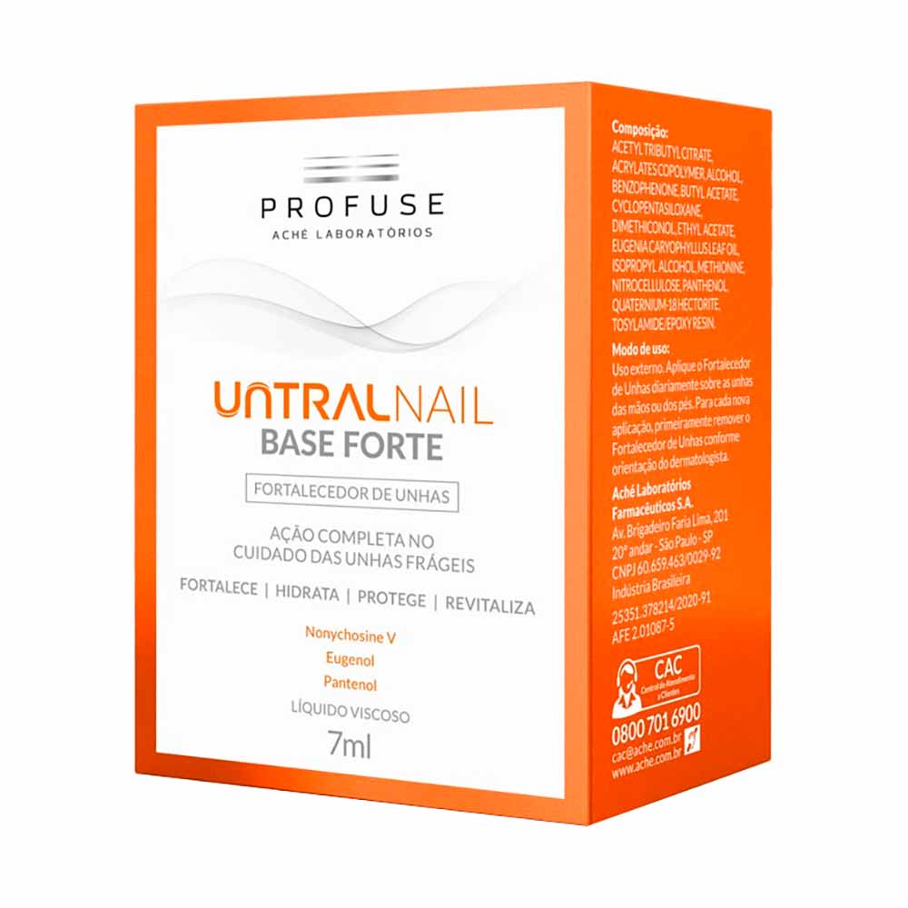 Miniatura Base Fortalecedora de Unhas Profuse - UntralNail Base Forte 7ml