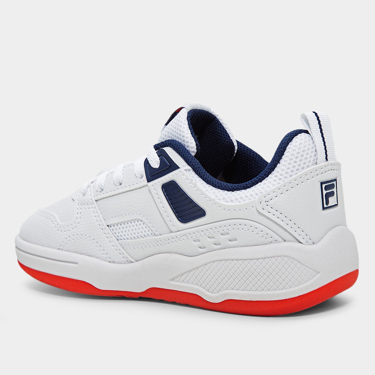 Miniatura Tênis Infantil Fila Corda Branco+Marinho - 29