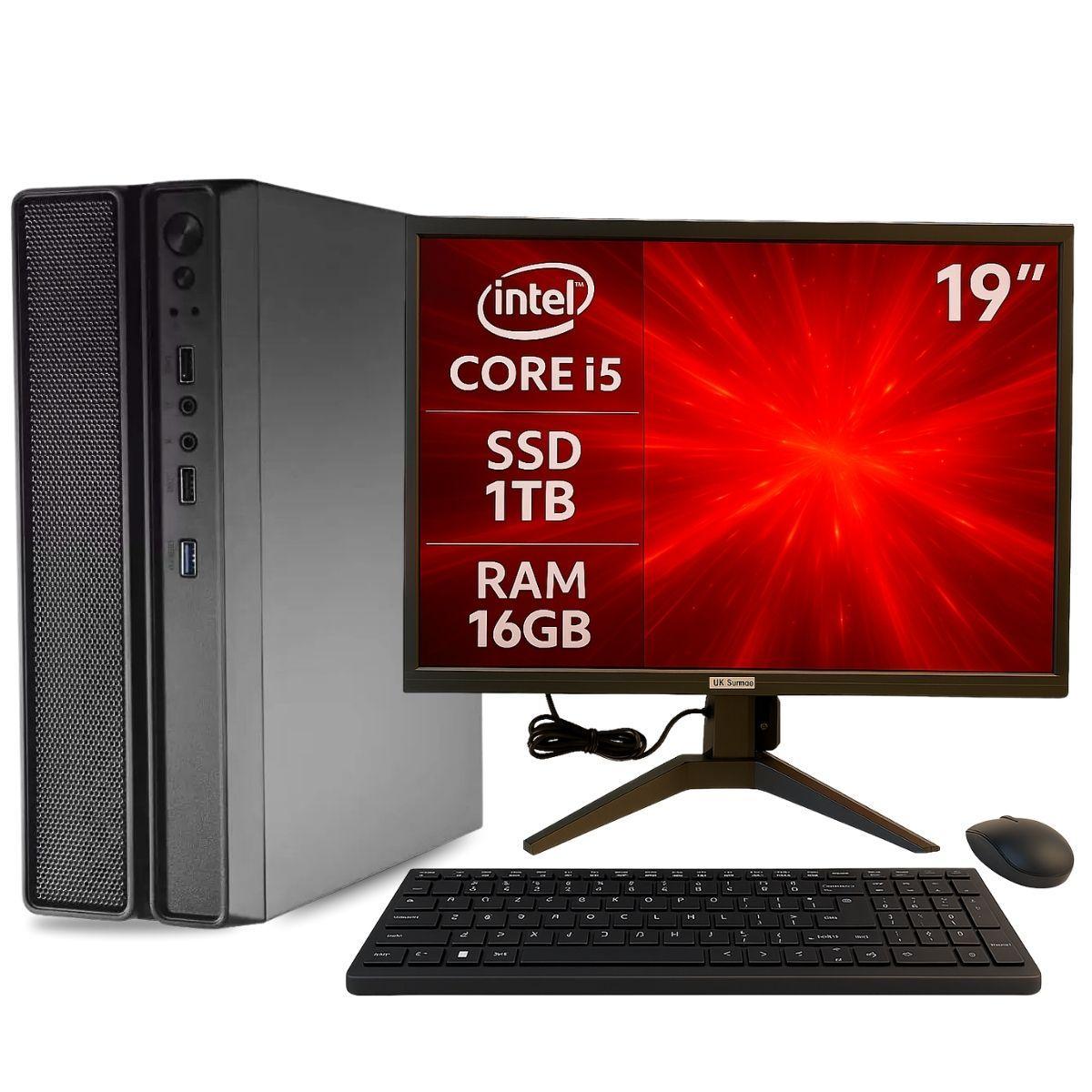 Miniatura Computador Pc Slim Completo Multipc I5 16Gb Ssd 1 Tb Win11