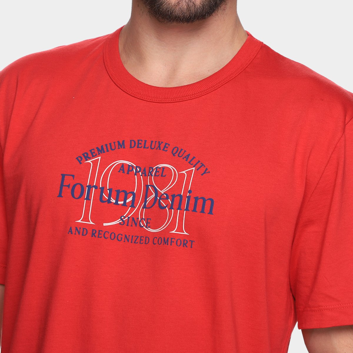 Miniatura Camiseta Forum X Masculina Vermelho - G