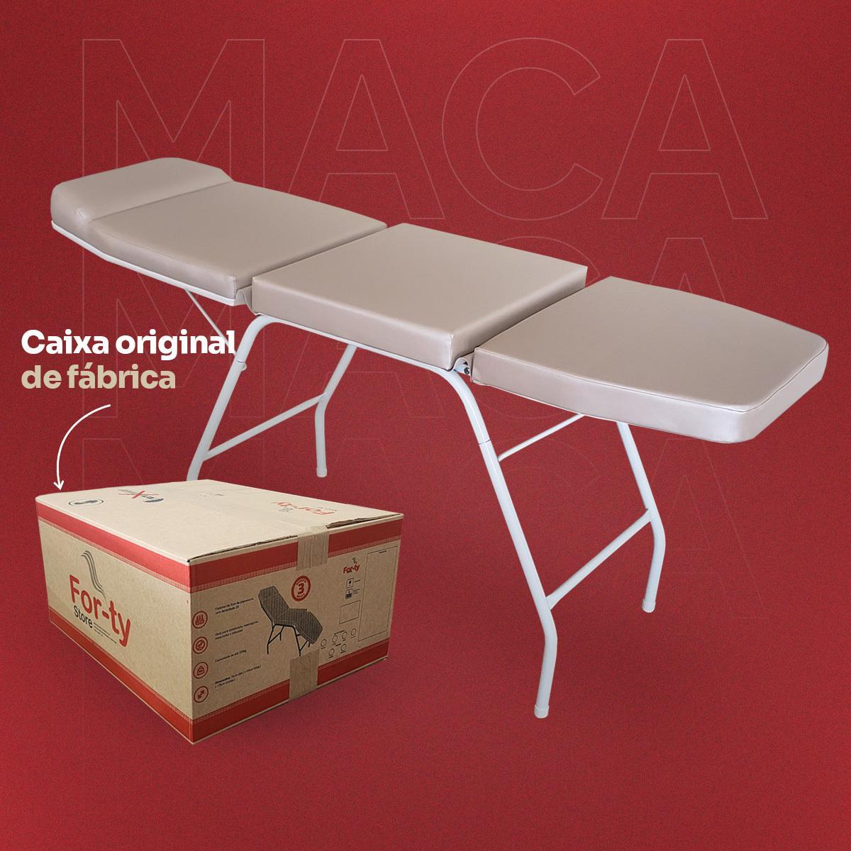 Miniatura Maca 3 Posições Reclinável Estética Rose Estr Branca For-Ty