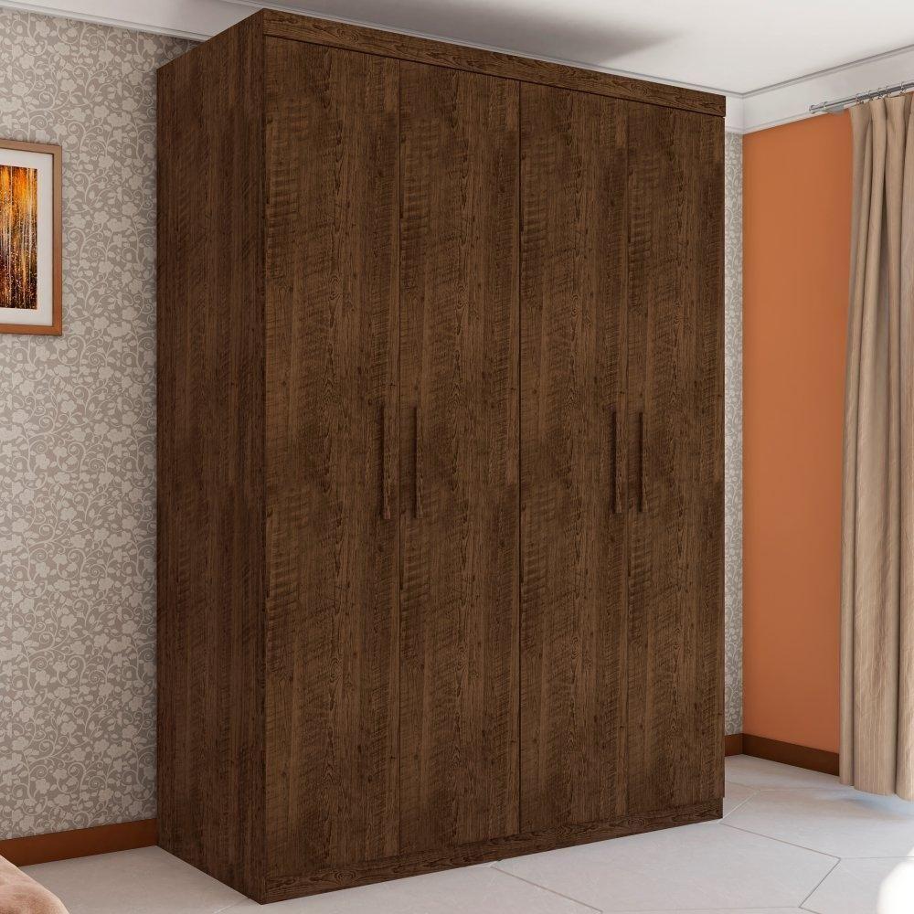 Miniatura Guarda Roupa Miami Com Quatro Portas Malbec