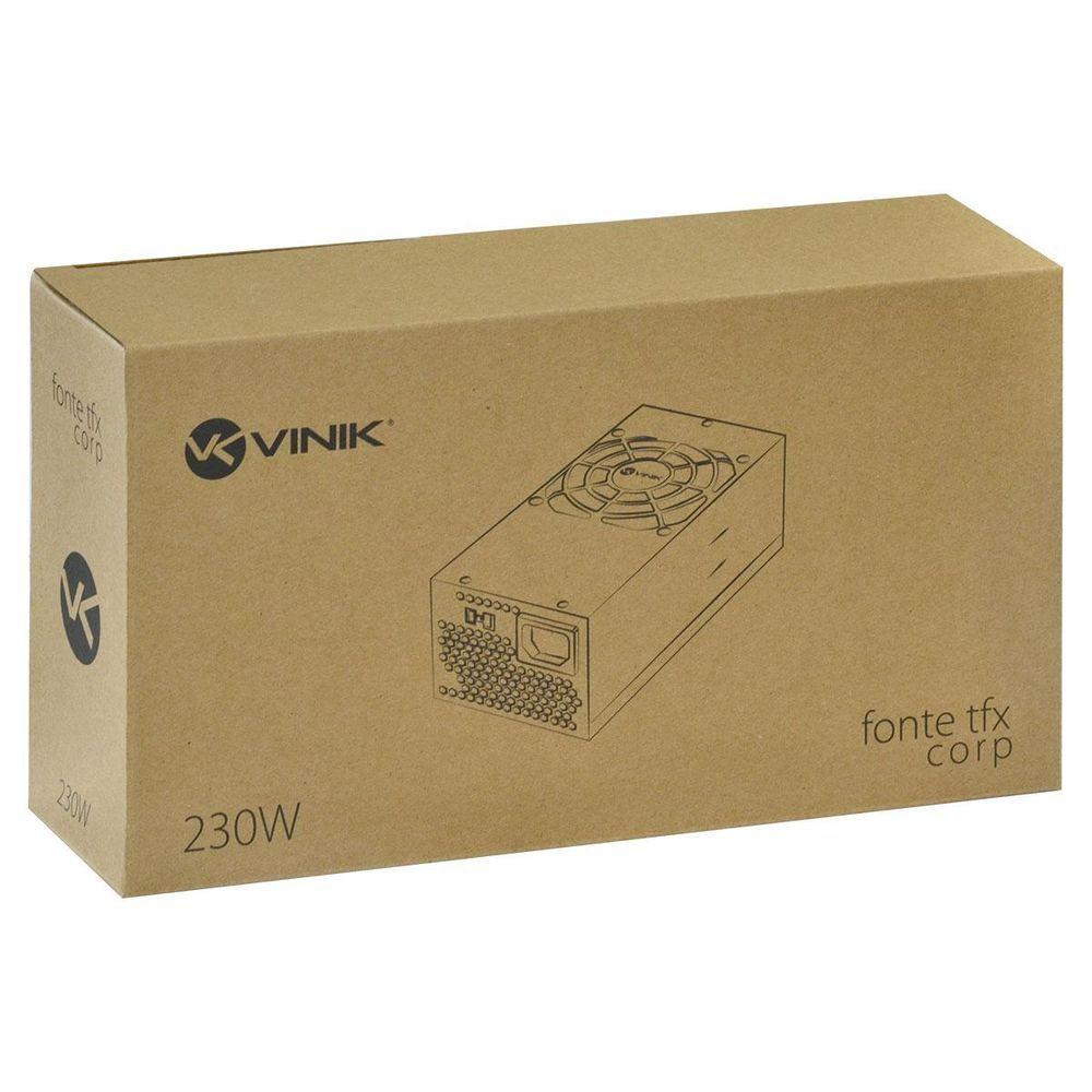 Fonte Para Gabinete Slim Tfx 230w Real Bivolt Corp - Vft230