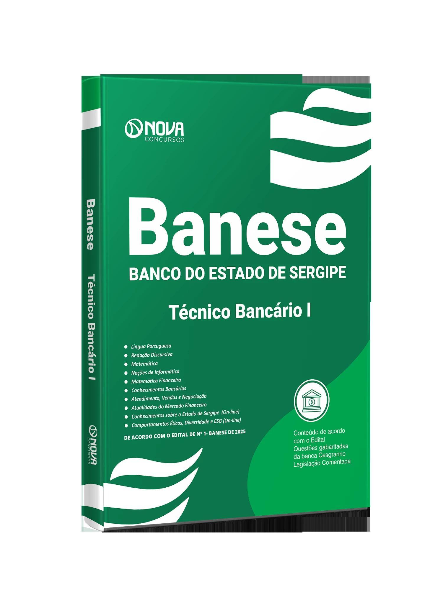 Miniatura Apostila Banese 2025 - Técnico Bancário I