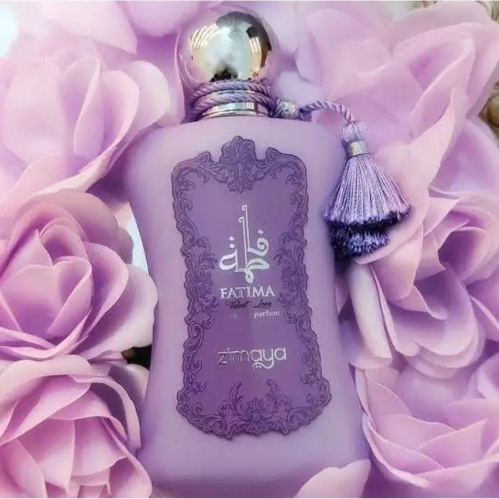 Miniatura Perfume Zimaya Fatima Velvet Love Extrait Parfum Feminino 100ml