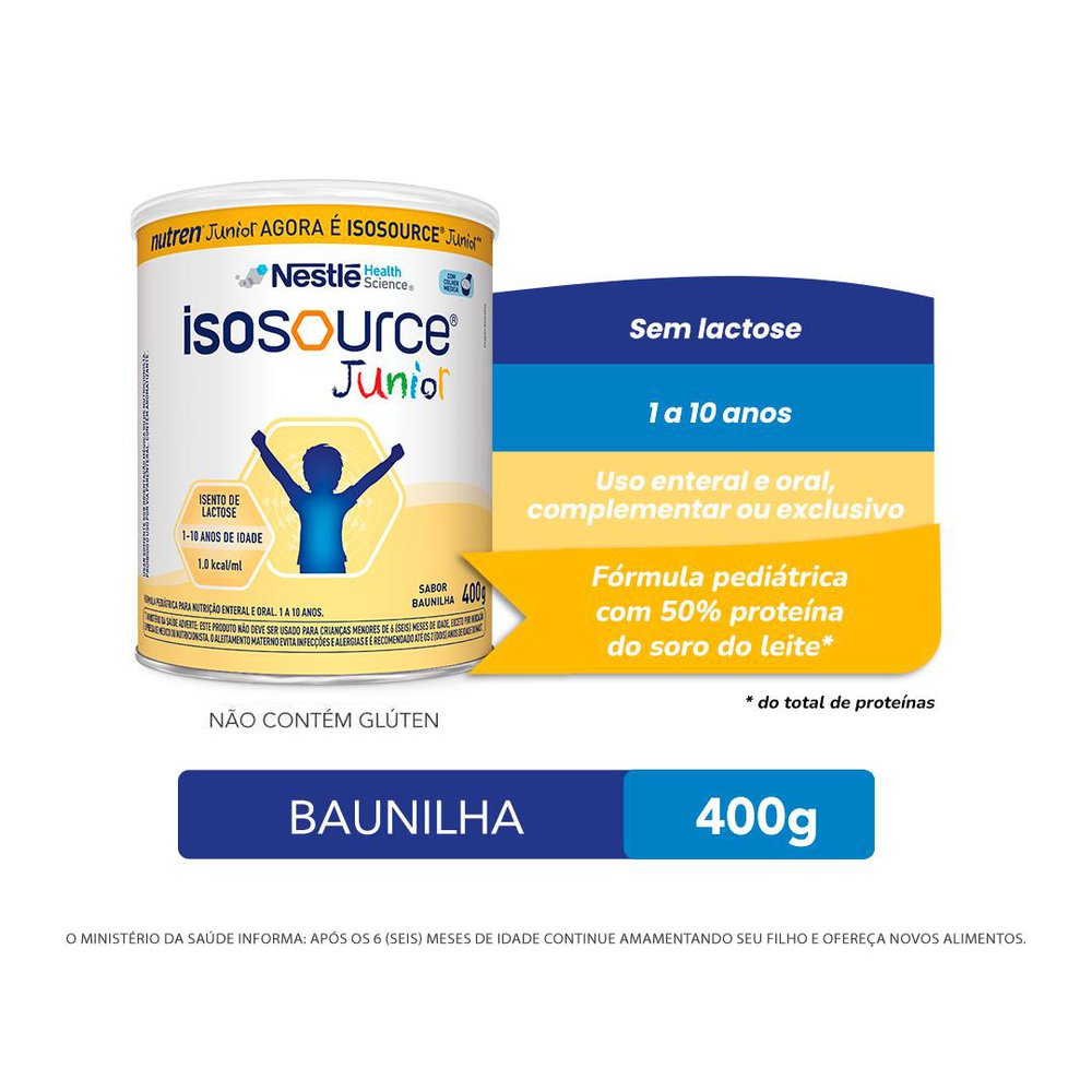 Miniatura Isosource Junior Sabor Baunilha 400g