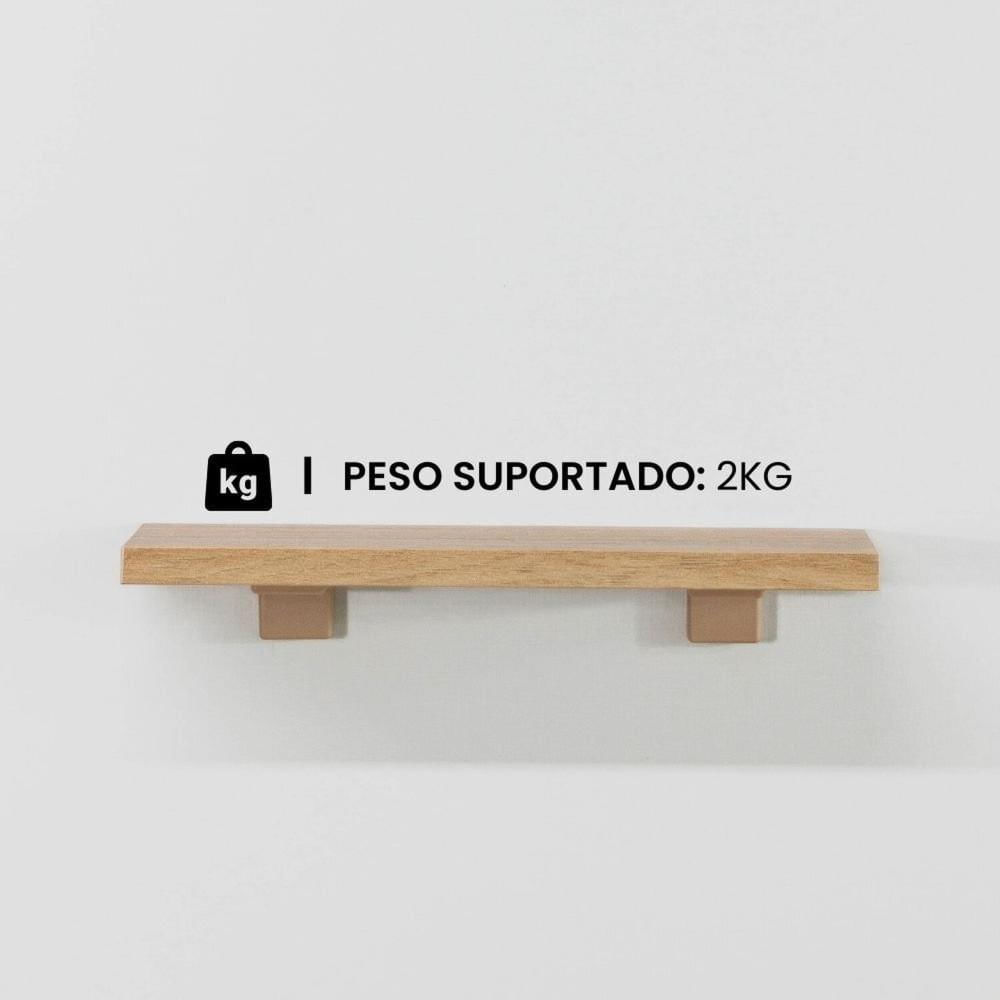 Miniatura Kit de Prateleiras Elan 300x100x15 com Suporte Organização Decoração Itapuã