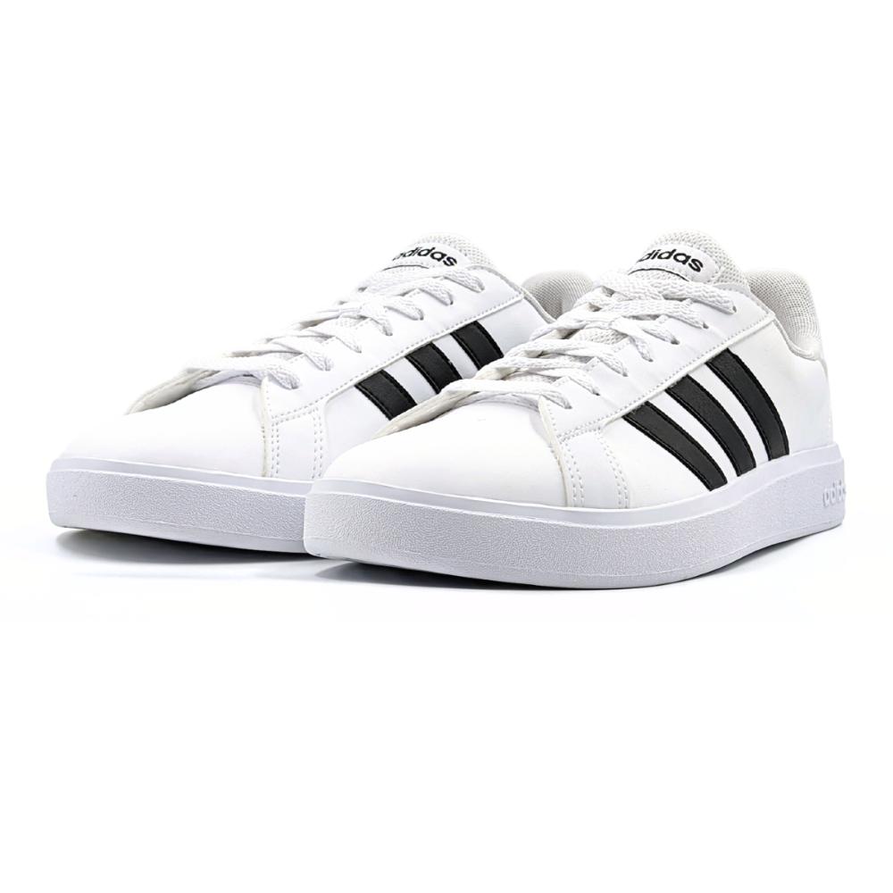 Miniatura Tênis Adidas Grand Court Base 2.0 Masculino BRANCO/PRETO - 37