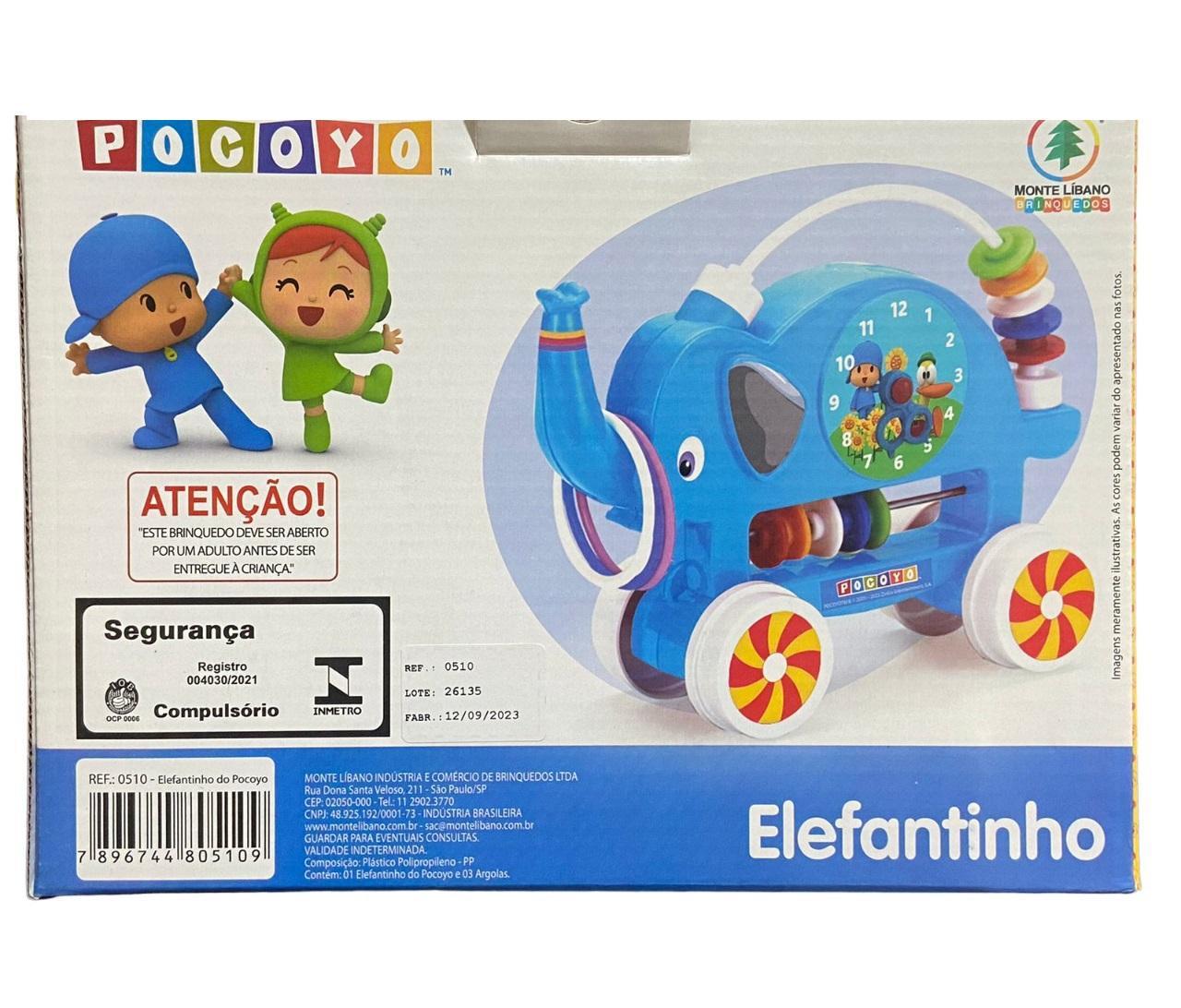 Miniatura Brinquedo Para Bebê Elefantinho Desenho Menino De Azul