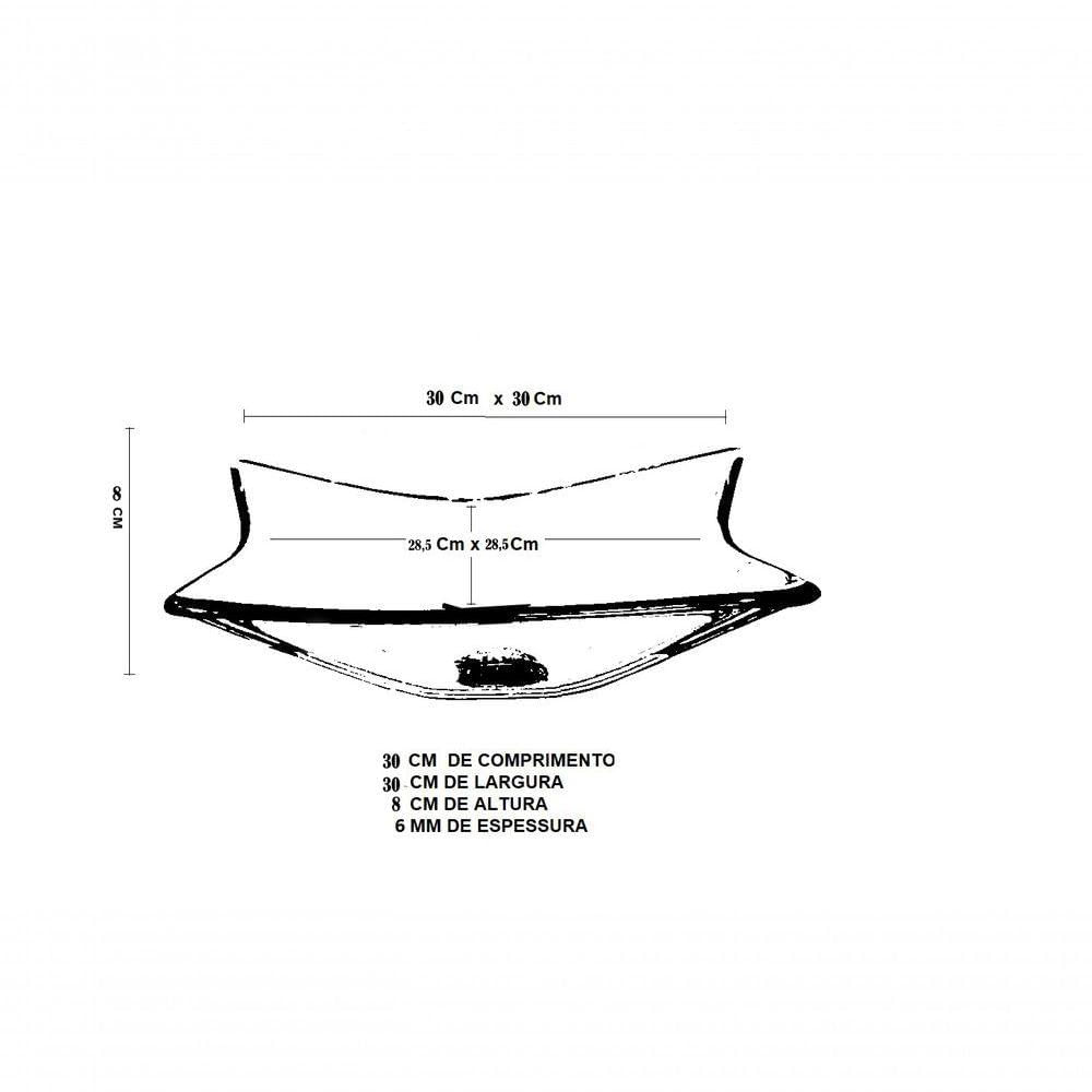 Miniatura Gabinete De Vidro Para Banheiro 40cm Ac Slim Com Espelho Cor:grafite