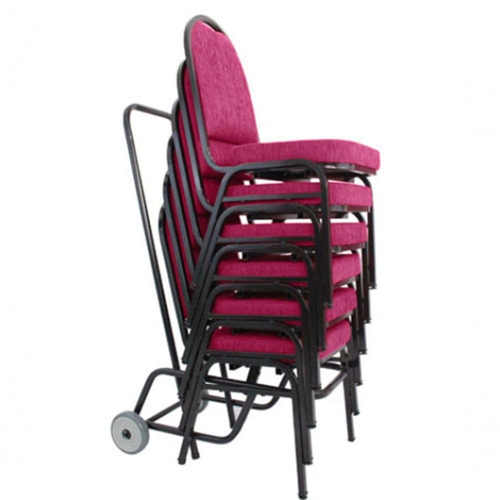 Miniatura 06 Cadeiras Para Hotel E Auditório Linha Hotel Rosa