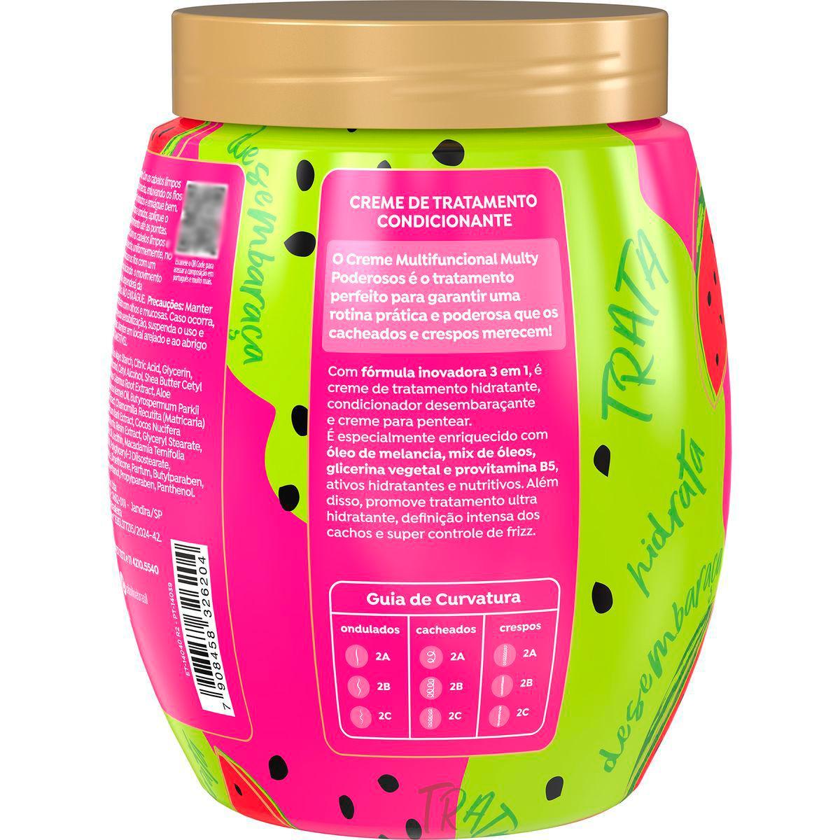 Kit Cronograma Capilar 3 Cremes Frutas Multy Salon Line