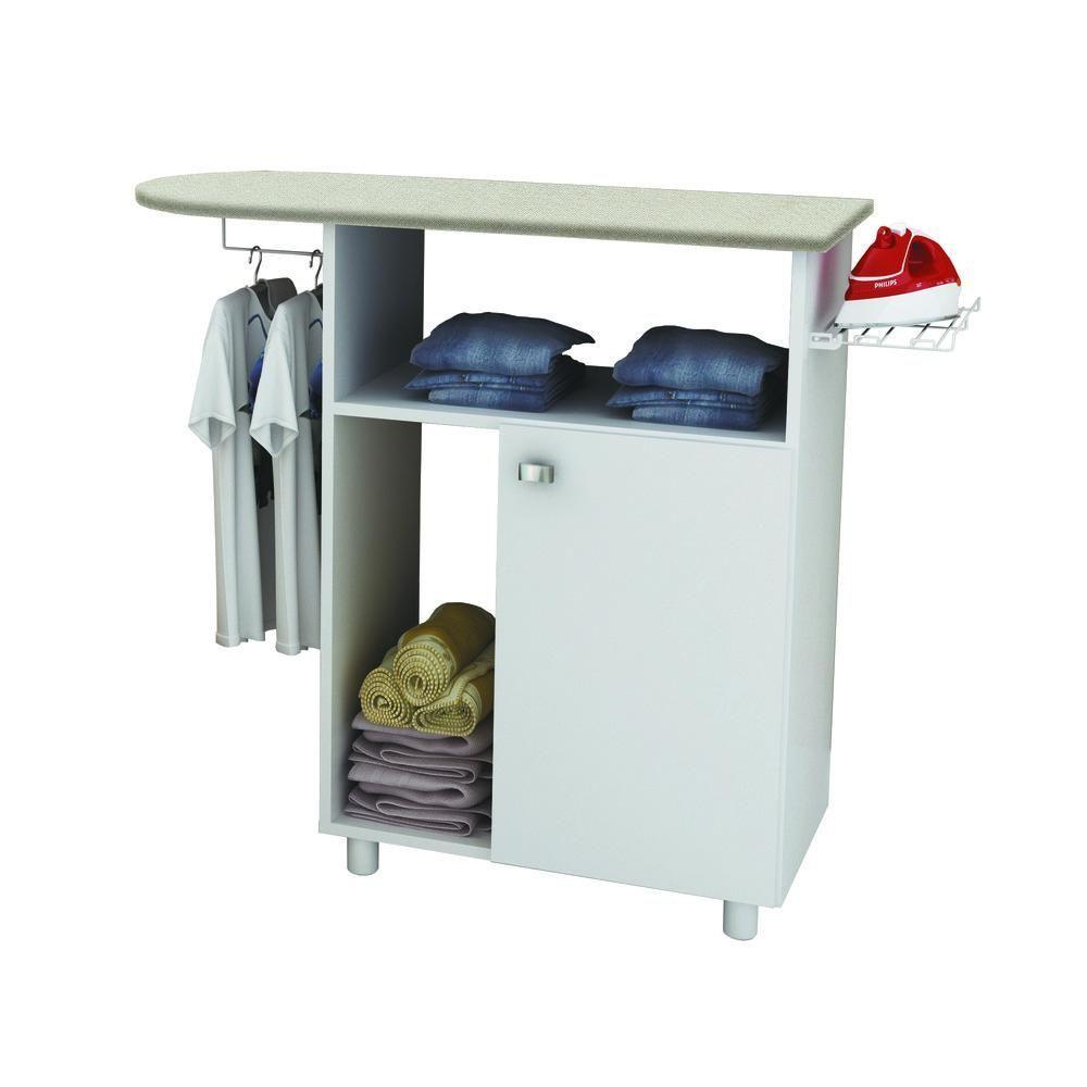 Miniatura Tábua De Passar Roupa Com Armário 1 Porta Cr30008 Branca