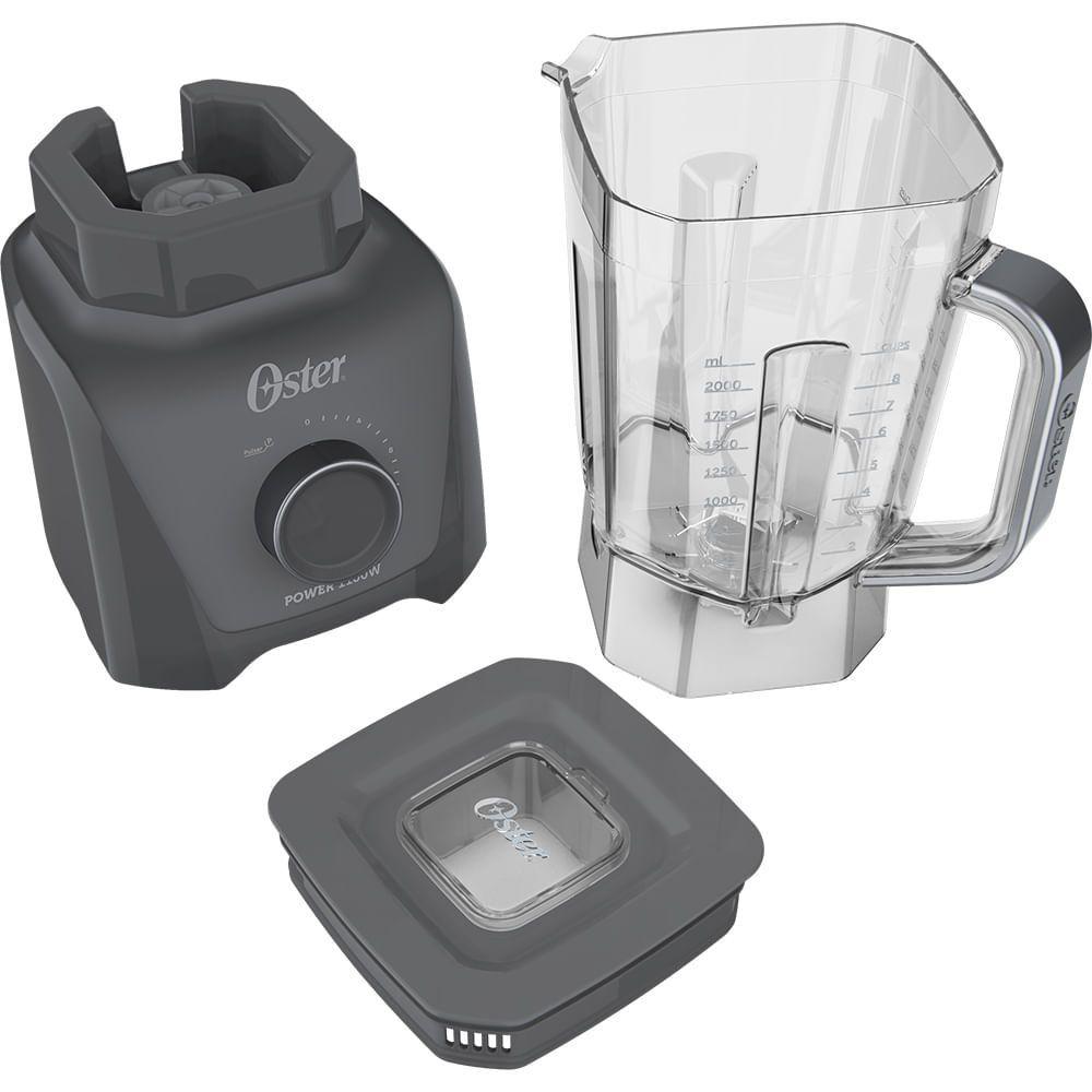 Liquidificador Oster 1100 Full Cinza 3,2L 110V