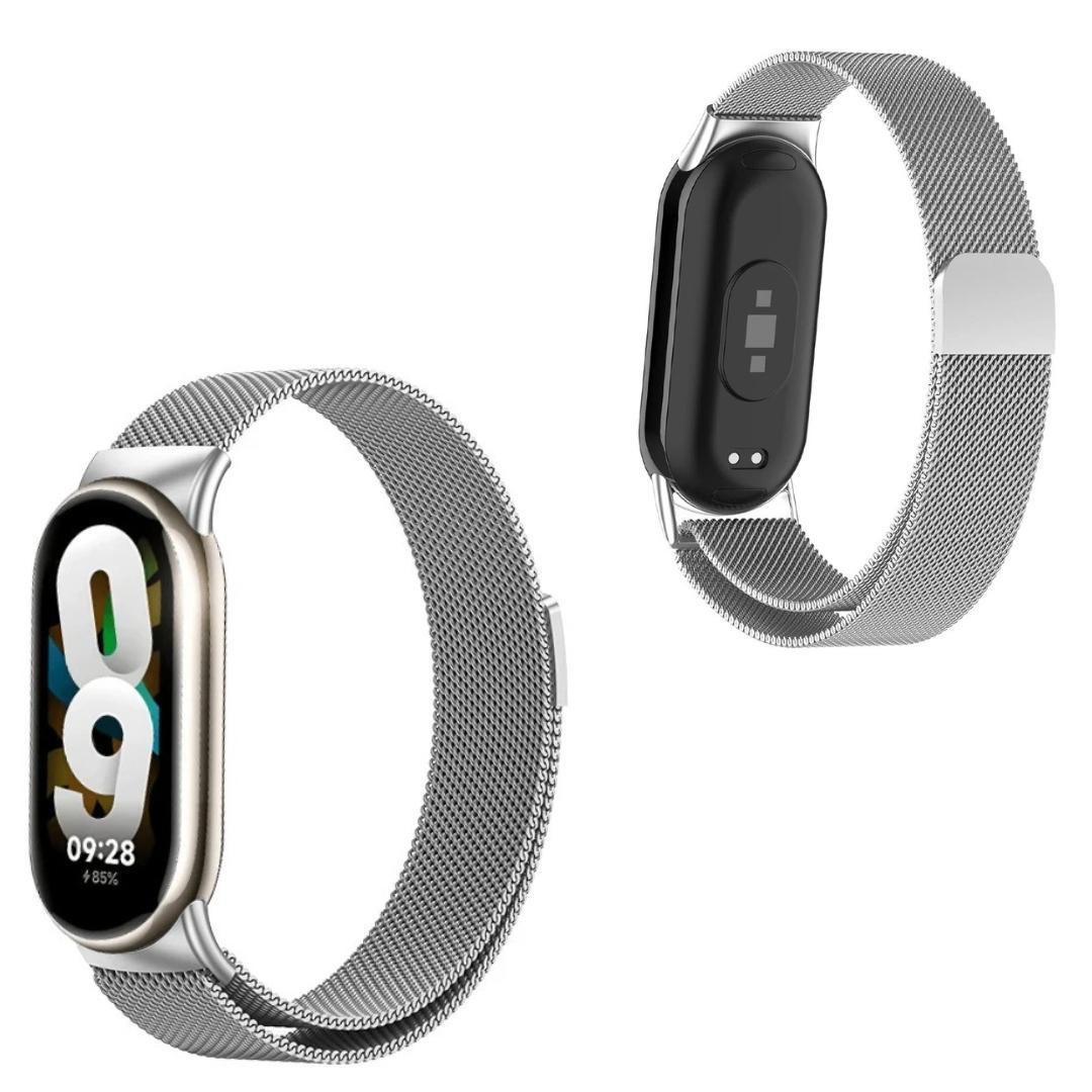 Miniatura Pulseira Metal Magnética Para Xiaomi Mi Band 8 + Pel. 3D