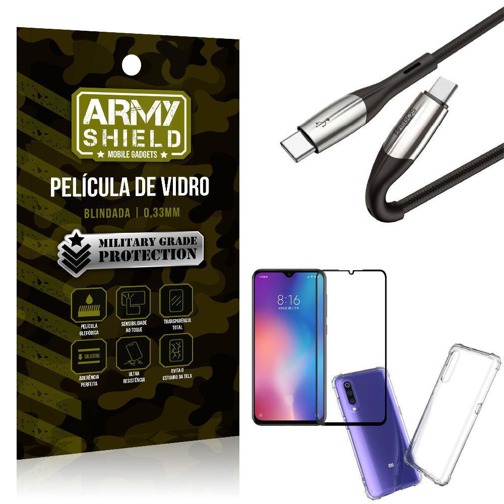 Miniatura Cabo Usb Tipo C Para Usb-C Hs167 Mi 9 Se+Capinha+Película 3D