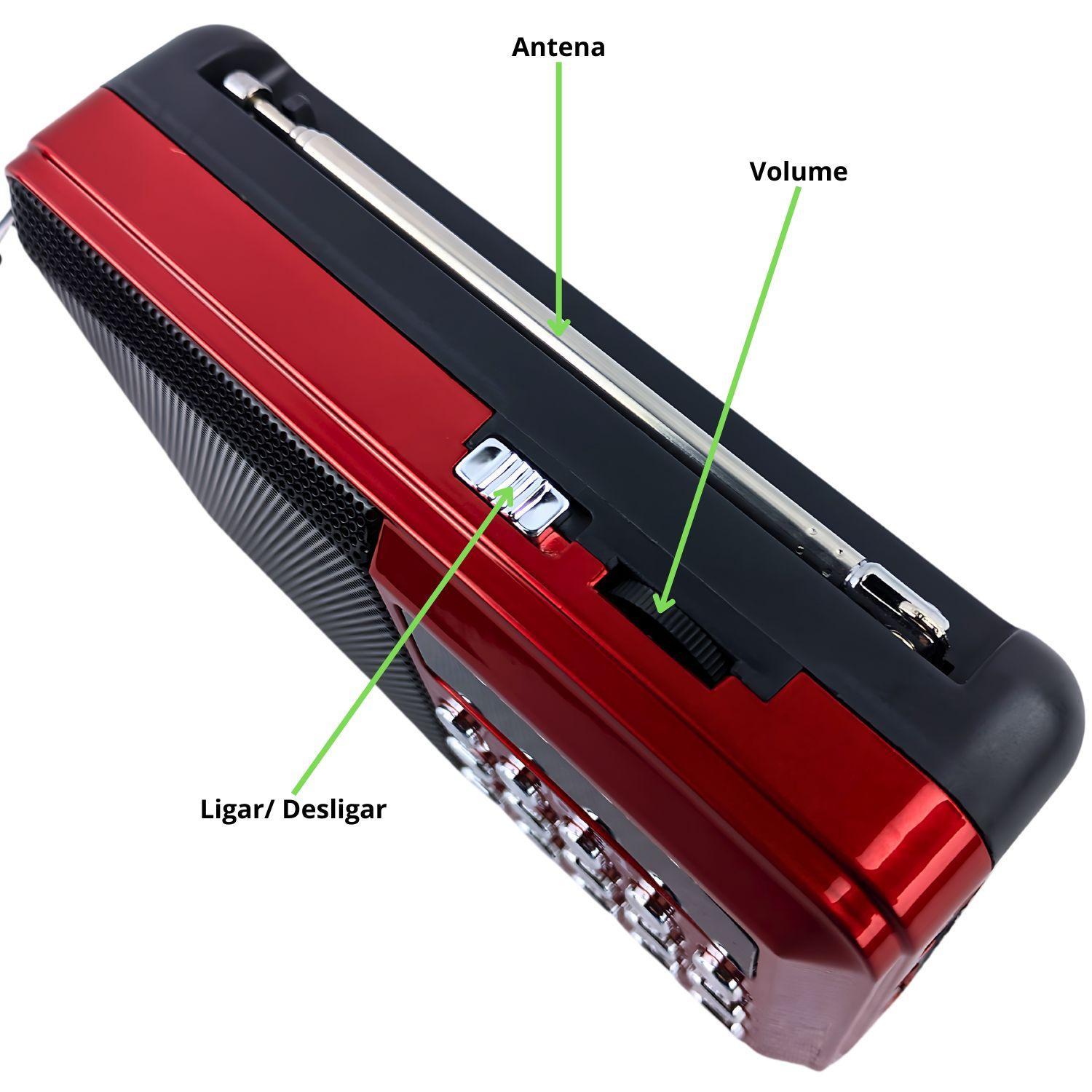 Miniatura Radio Portatil Bluetooth Facil Usar Fm Usb Micro Sd Aux
