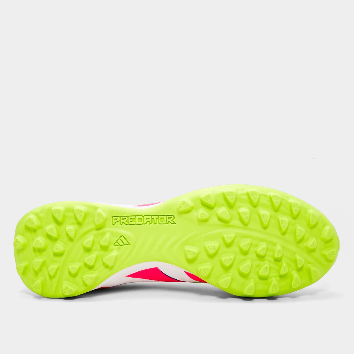 Miniatura Chuteira Society Adidas Predator League LL Unissex Branco+Rosa - 37