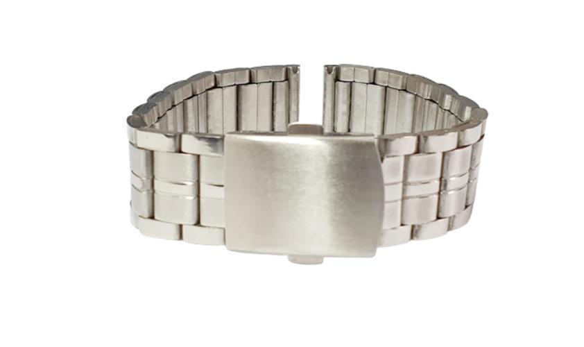 Miniatura Pulseira De Relógio Em Aço 20Mm Fecho Com Pusher