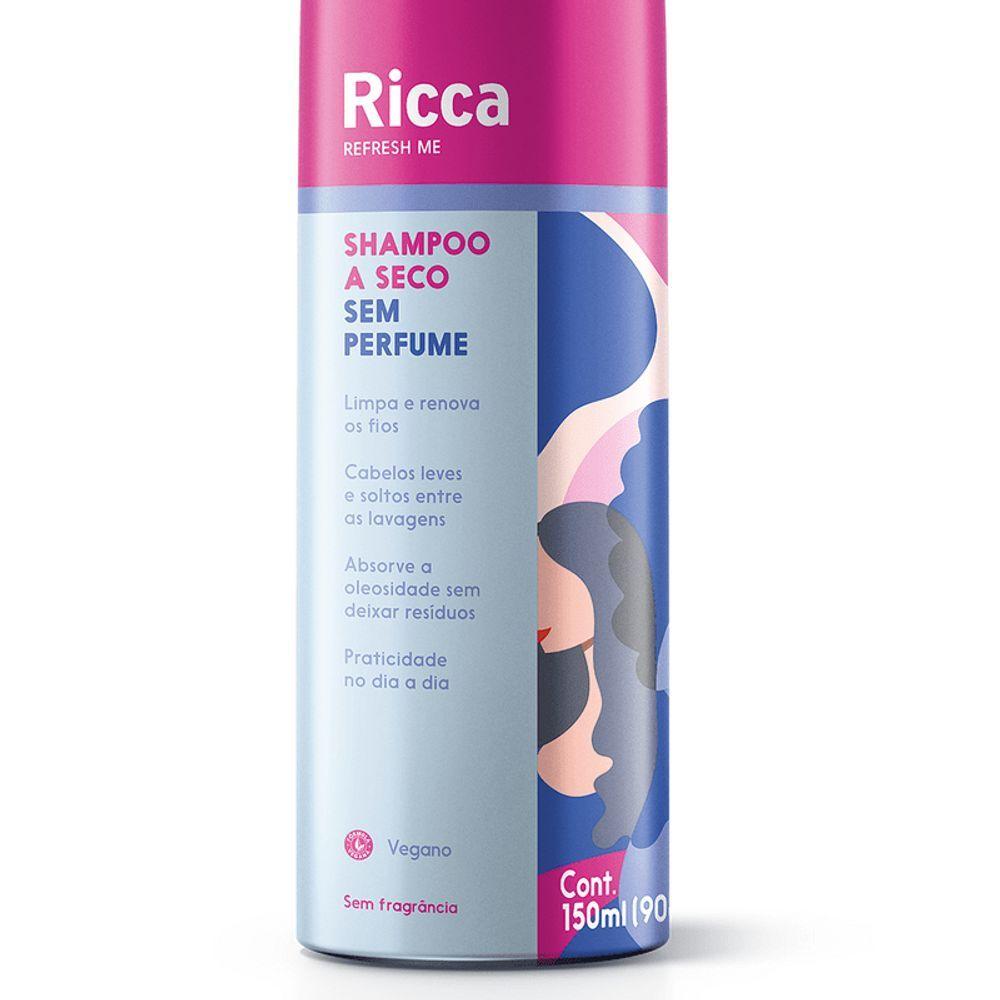 Miniatura Shampoo A Seco Sem Perfume Ricca 150ml 9213