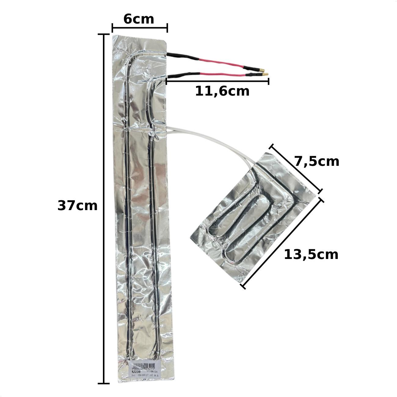 Miniatura Resistência Calha Para Geladeira Esmaltec Cbe110 Er32D 220V