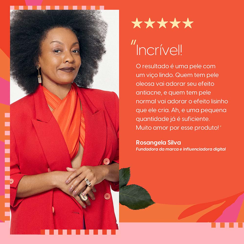 Sérum Renovador Facial Negra Rosa Antioleosidade 30ml