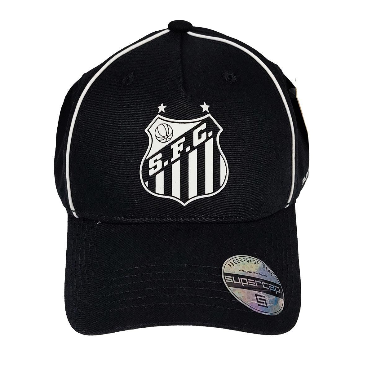 Miniatura Boné Santos F. C. Path Preto Americano - Unissex Licenciado