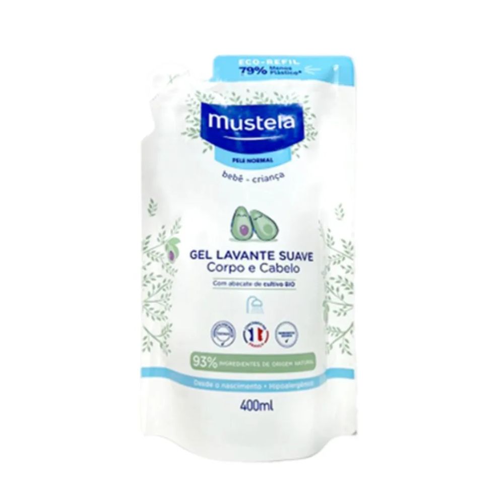 Gel Mustela Lavante Suave Corpo e Cabelo 400ml