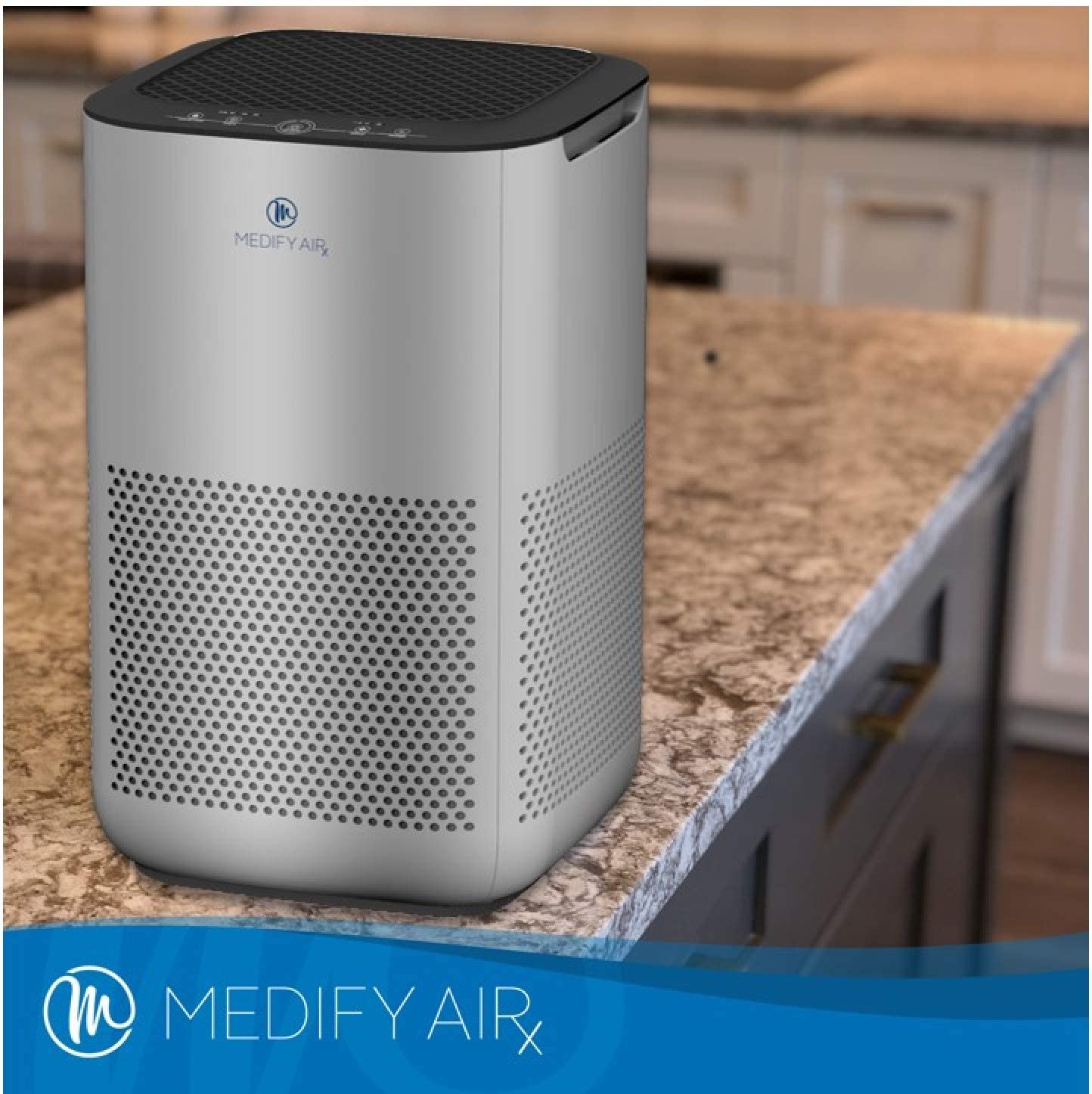 Miniatura Purificador de Ar Medify Air MA15 Filtro HEPA H13 3 em 1 Até 30m Cinza 110V