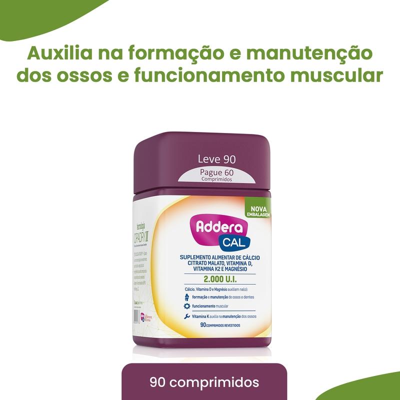 Miniatura Addera Cal 2.000UI 90 Comprimidos Revestidos