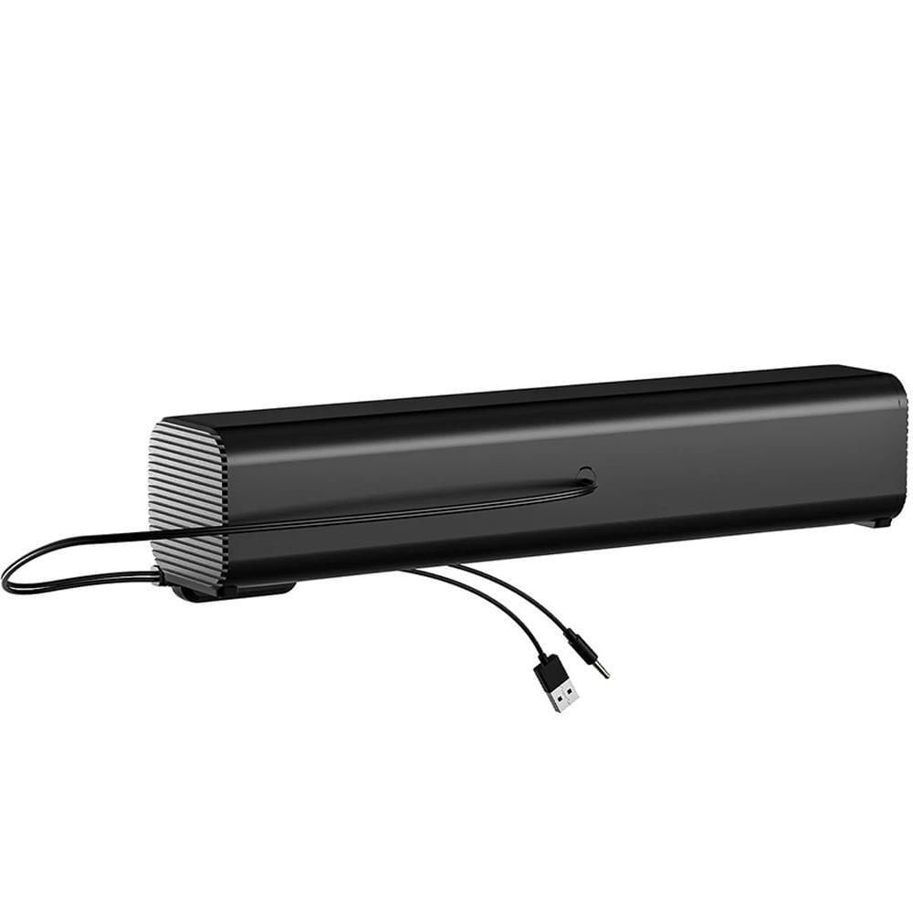 Miniatura Soundbar Lecoo 2.0 P2 Alimentação Usb Drive, 6W, Lecoo Ds107