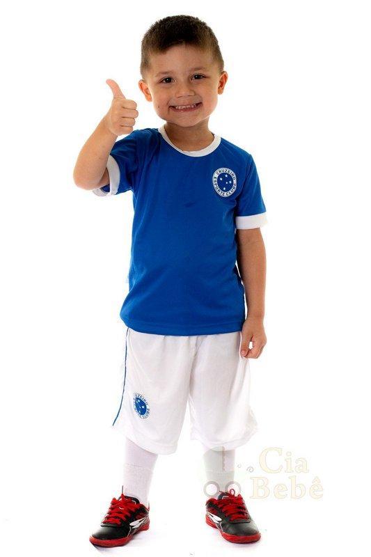 Miniatura Conjunto Infantil Cruzeiro Uniforme Artilheiro Oficial