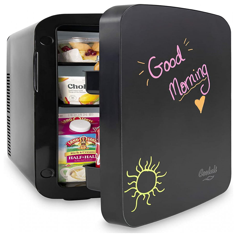 Miniatura Mini Geladeira para Skincare Cooluli 15 Litros, 110V, 12V, Preta