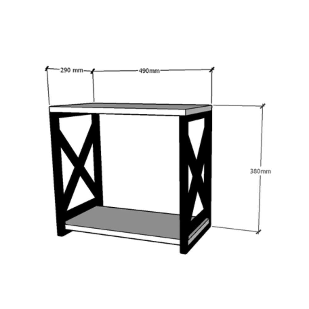 Miniatura Adega Bar Industrial Para Bebidas Prateleira Dupla Branco