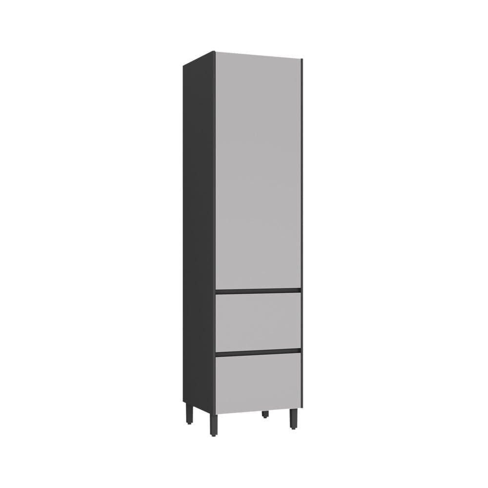 Miniatura Paneleiro Dispenseiro 2 Portas 1 Gaveta Lumina - Itatiaia Grafite-fendi
