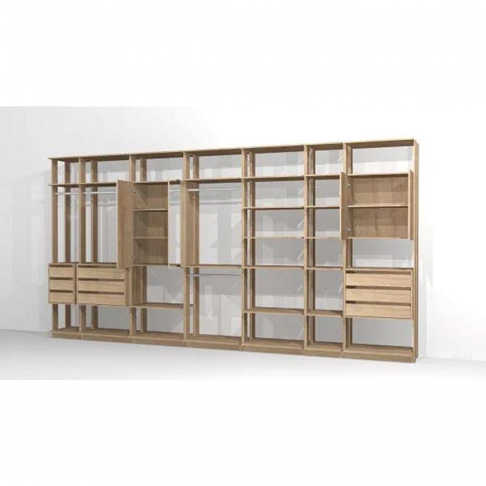 Miniatura Closet Guarda Roupa 3 Arm. 3 Gav. Linha Clothes