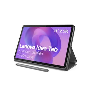 Miniatura Tablet Lenovo Idea Tab 11” Android 15 ZAFR0856BR MediaTek D6300 Wi-Fi 128GB 8MP Caneta Capa Protetora Luna Grey