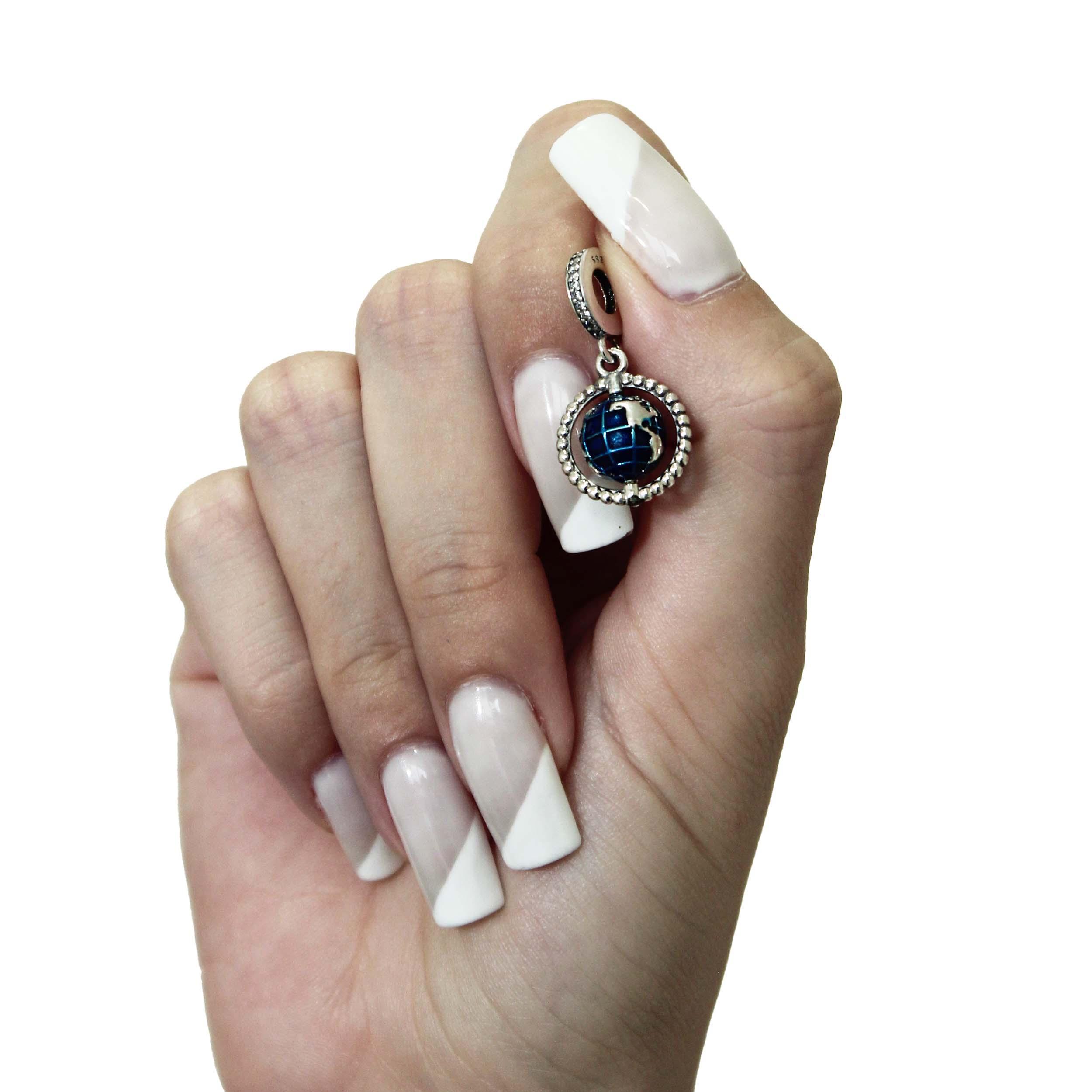 Miniatura Berloque Pingente Globo Terrestre